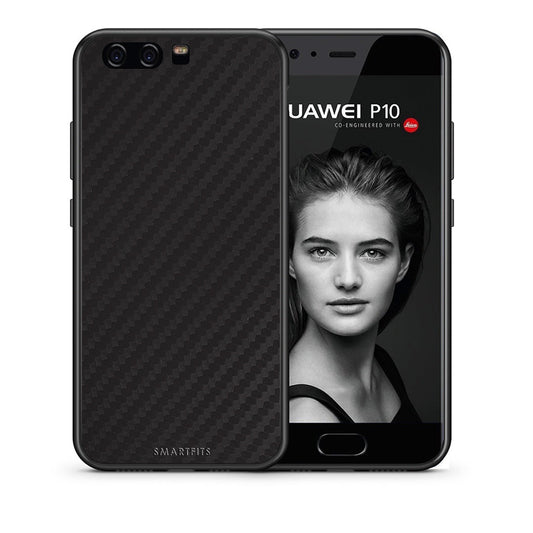 Θήκη Huawei P10 Lite Carbon Black από τη Smartfits με σχέδιο στο πίσω μέρος και μαύρο περίβλημα | Huawei P10 Lite Carbon Black case with colorful back and black bezels