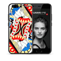Thumbnail for Θήκη Huawei P10 Lite Card Love από τη Smartfits με σχέδιο στο πίσω μέρος και μαύρο περίβλημα | Huawei P10 Lite Card Love case with colorful back and black bezels