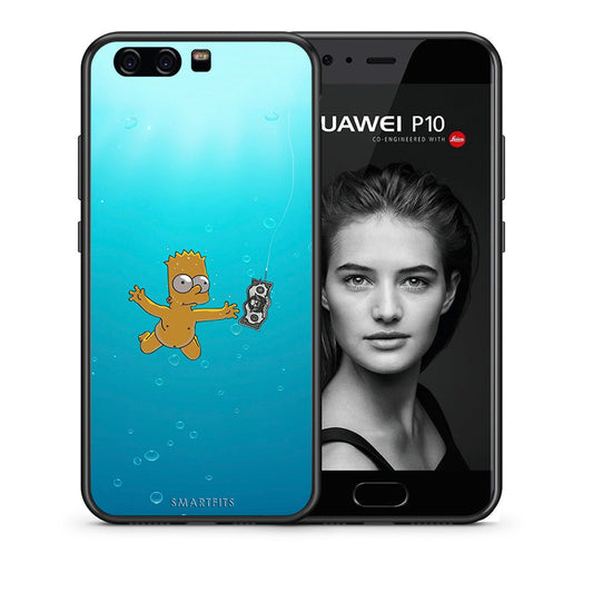 Θήκη Huawei P10 Chasing Money από τη Smartfits με σχέδιο στο πίσω μέρος και μαύρο περίβλημα | Huawei P10 Chasing Money case with colorful back and black bezels