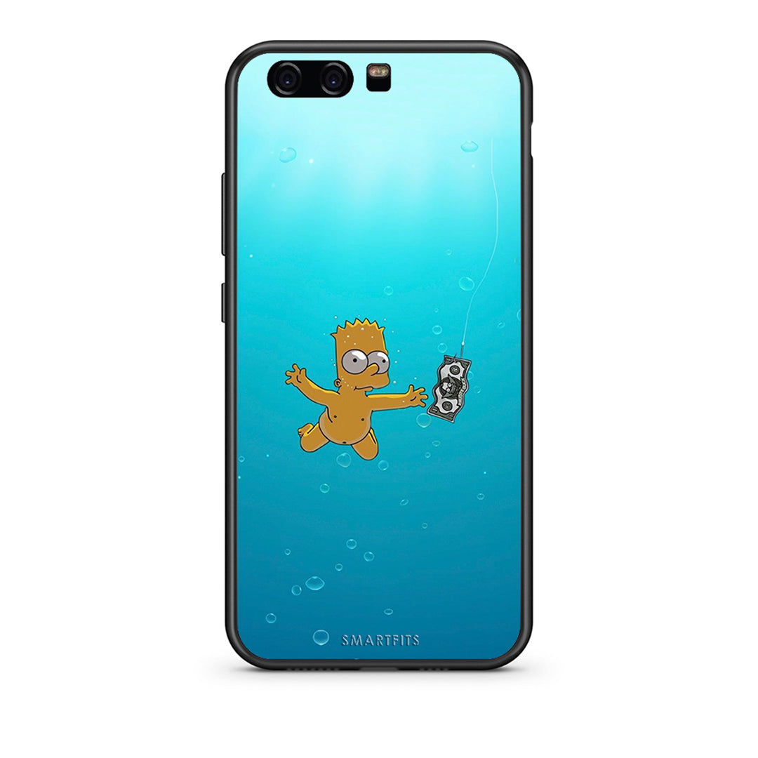 huawei p10 Chasing Money θήκη από τη Smartfits με σχέδιο στο πίσω μέρος και μαύρο περίβλημα | Smartphone case with colorful back and black bezels by Smartfits