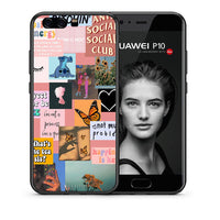 Thumbnail for Θήκη Αγίου Βαλεντίνου Huawei P10 Collage Bitchin από τη Smartfits με σχέδιο στο πίσω μέρος και μαύρο περίβλημα | Huawei P10 Collage Bitchin case with colorful back and black bezels