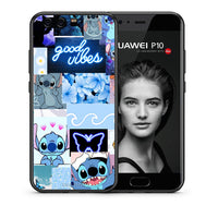 Thumbnail for Θήκη Αγίου Βαλεντίνου Huawei P10 Collage Good Vibes από τη Smartfits με σχέδιο στο πίσω μέρος και μαύρο περίβλημα | Huawei P10 Collage Good Vibes case with colorful back and black bezels