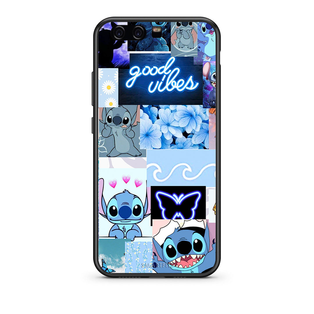 Huawei P10 Lite Collage Good Vibes Θήκη Αγίου Βαλεντίνου από τη Smartfits με σχέδιο στο πίσω μέρος και μαύρο περίβλημα | Smartphone case with colorful back and black bezels by Smartfits