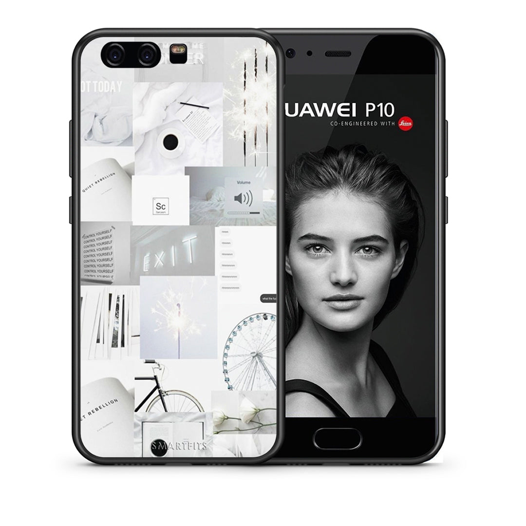 Θήκη Αγίου Βαλεντίνου Huawei P10 Collage Make Me Wonder από τη Smartfits με σχέδιο στο πίσω μέρος και μαύρο περίβλημα | Huawei P10 Collage Make Me Wonder case with colorful back and black bezels