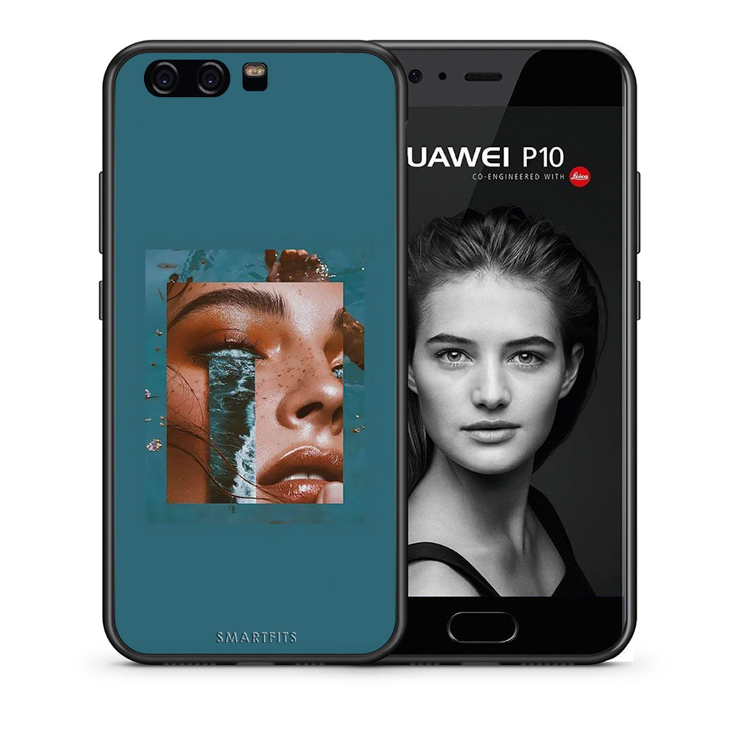 Θήκη Huawei P10 Cry An Ocean από τη Smartfits με σχέδιο στο πίσω μέρος και μαύρο περίβλημα | Huawei P10 Cry An Ocean case with colorful back and black bezels