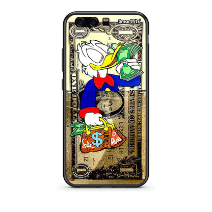 huawei p10 Duck Money Θήκη από τη Smartfits με σχέδιο στο πίσω μέρος και μαύρο περίβλημα | Smartphone case with colorful back and black bezels by Smartfits