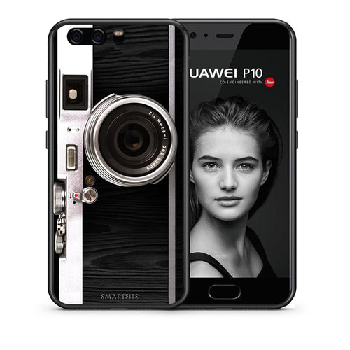 Θήκη Huawei P10 Lite Emily In Paris από τη Smartfits με σχέδιο στο πίσω μέρος και μαύρο περίβλημα | Huawei P10 Lite Emily In Paris case with colorful back and black bezels