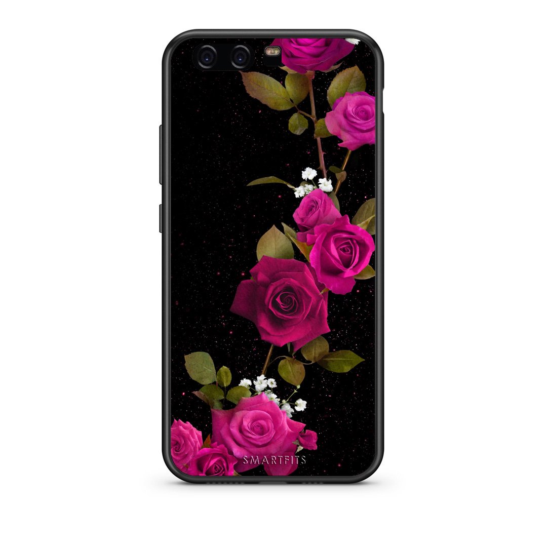 4 - huawei p10 Red Roses Flower case, cover, bumper