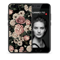 Thumbnail for Θήκη Huawei P10 Lite Wild Roses Flower από τη Smartfits με σχέδιο στο πίσω μέρος και μαύρο περίβλημα | Huawei P10 Lite Wild Roses Flower case with colorful back and black bezels