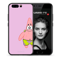 Thumbnail for Θήκη Huawei P10  Friends Patrick από τη Smartfits με σχέδιο στο πίσω μέρος και μαύρο περίβλημα | Huawei P10  Friends Patrick case with colorful back and black bezels