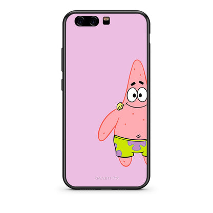 Huawei P10 Lite  Friends Patrick θήκη από τη Smartfits με σχέδιο στο πίσω μέρος και μαύρο περίβλημα | Smartphone case with colorful back and black bezels by Smartfits