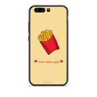 Thumbnail for huawei p10 Fries Before Guys Θήκη Αγίου Βαλεντίνου από τη Smartfits με σχέδιο στο πίσω μέρος και μαύρο περίβλημα | Smartphone case with colorful back and black bezels by Smartfits
