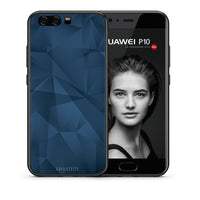 Thumbnail for Θήκη Huawei P10 Lite Blue Abstract Geometric από τη Smartfits με σχέδιο στο πίσω μέρος και μαύρο περίβλημα | Huawei P10 Lite Blue Abstract Geometric case with colorful back and black bezels