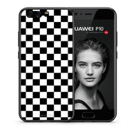 Thumbnail for Θήκη Huawei P10 Squares Geometric από τη Smartfits με σχέδιο στο πίσω μέρος και μαύρο περίβλημα | Huawei P10 Squares Geometric case with colorful back and black bezels