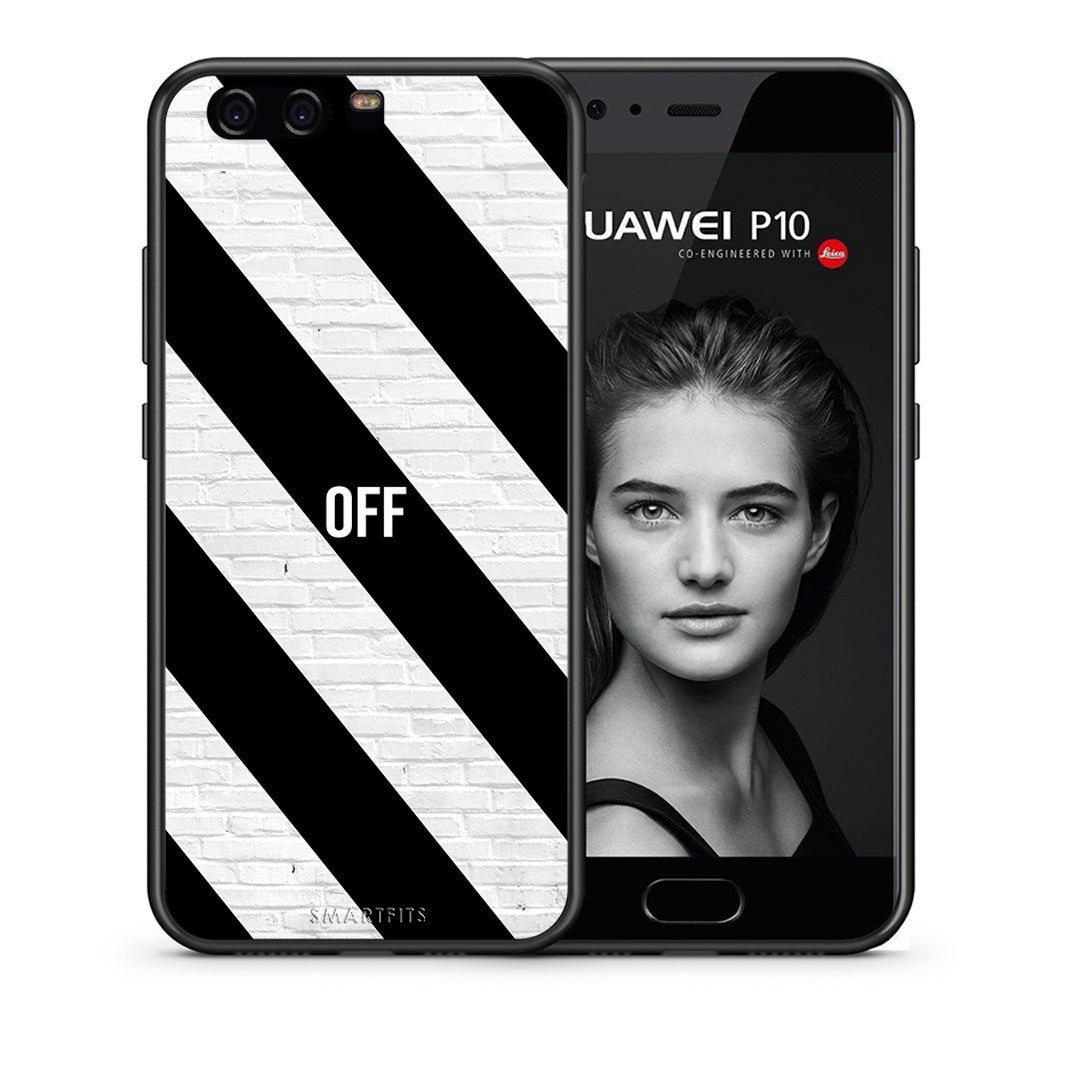 Θήκη Huawei P10 Lite Get Off από τη Smartfits με σχέδιο στο πίσω μέρος και μαύρο περίβλημα | Huawei P10 Lite Get Off case with colorful back and black bezels