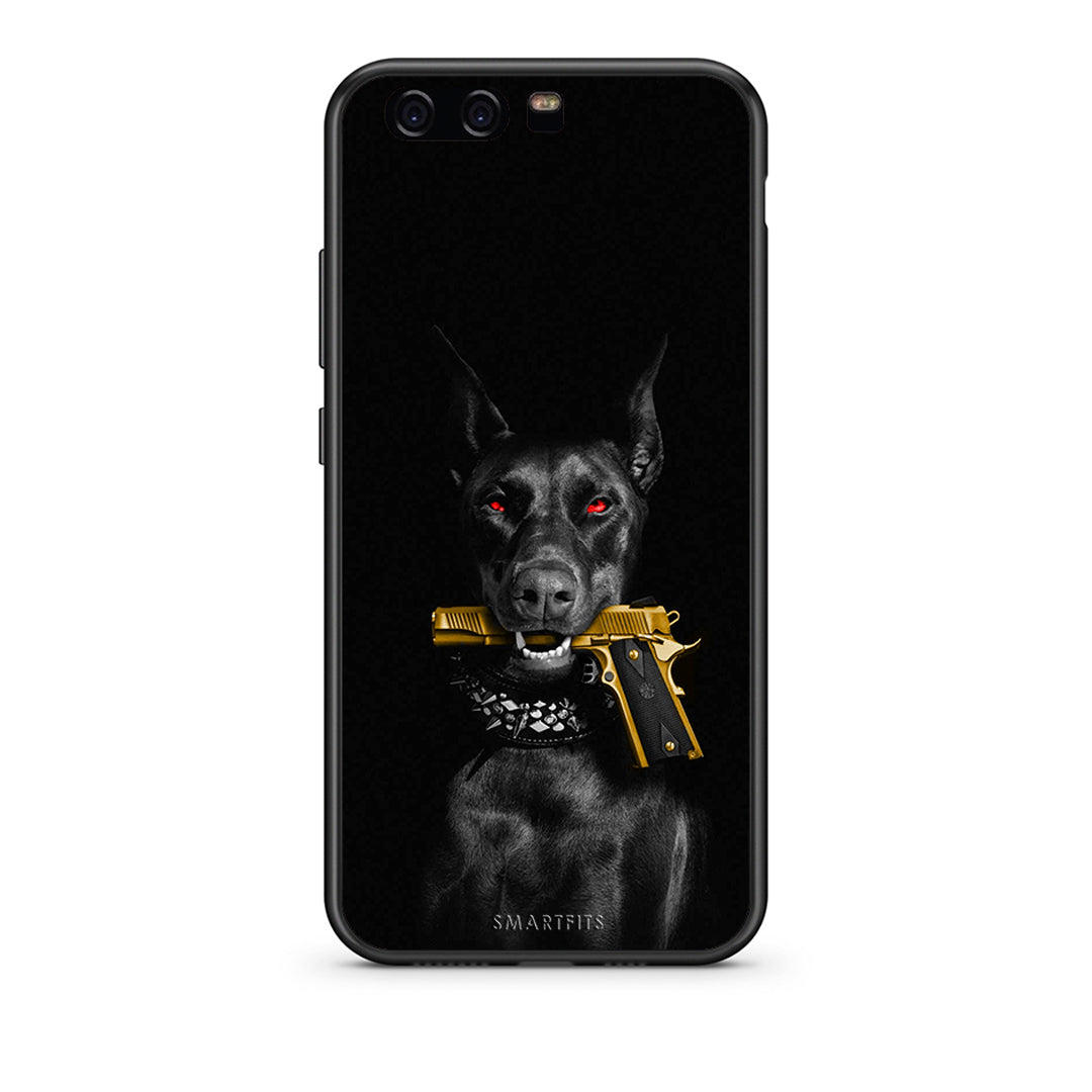 huawei p10 Golden Gun Θήκη Αγίου Βαλεντίνου από τη Smartfits με σχέδιο στο πίσω μέρος και μαύρο περίβλημα | Smartphone case with colorful back and black bezels by Smartfits