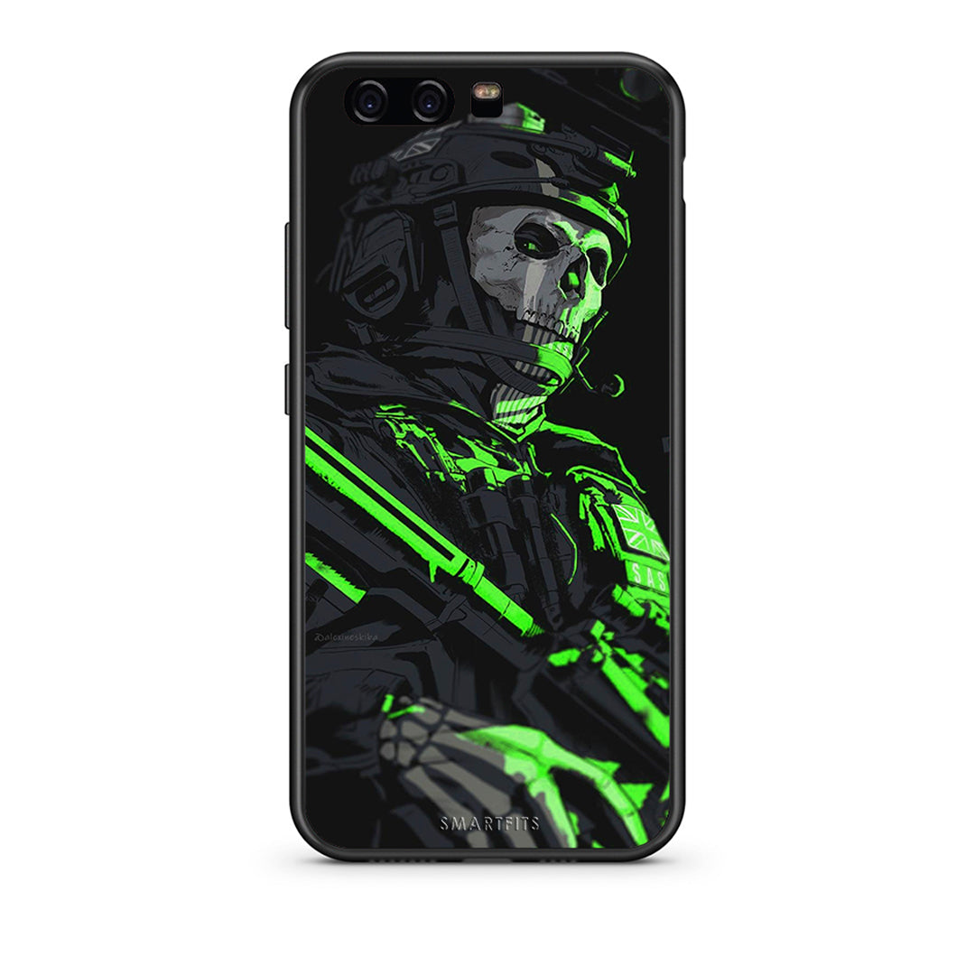 huawei p10 Green Soldier Θήκη Αγίου Βαλεντίνου από τη Smartfits με σχέδιο στο πίσω μέρος και μαύρο περίβλημα | Smartphone case with colorful back and black bezels by Smartfits