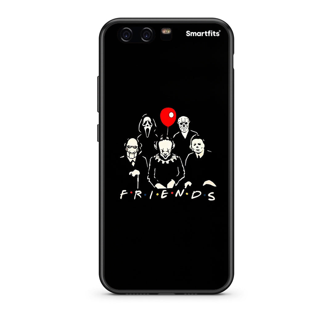 Huawei P10 Lite Halloween Friends Θήκη από τη Smartfits με σχέδιο στο πίσω μέρος και μαύρο περίβλημα | Smartphone case with colorful back and black bezels by Smartfits