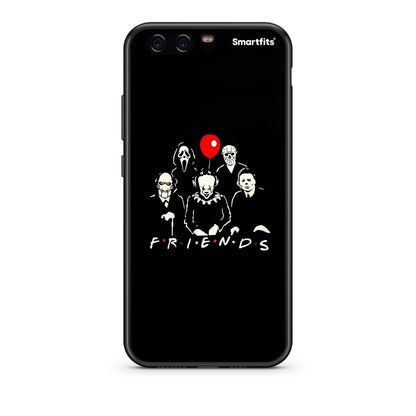 Huawei P10 Lite Halloween Friends Θήκη από τη Smartfits με σχέδιο στο πίσω μέρος και μαύρο περίβλημα | Smartphone case with colorful back and black bezels by Smartfits