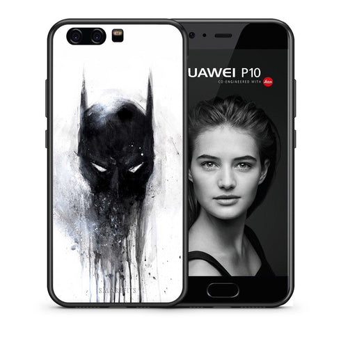 Θήκη Huawei P10 Lite Paint Bat Hero από τη Smartfits με σχέδιο στο πίσω μέρος και μαύρο περίβλημα | Huawei P10 Lite Paint Bat Hero case with colorful back and black bezels