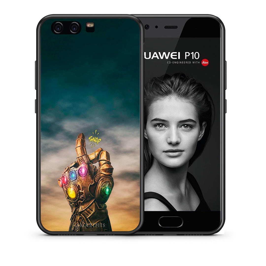 Θήκη Huawei P10 Infinity Snap από τη Smartfits με σχέδιο στο πίσω μέρος και μαύρο περίβλημα | Huawei P10 Infinity Snap case with colorful back and black bezels