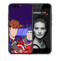 Thumbnail for Θήκη Huawei P10 Infinity Story από τη Smartfits με σχέδιο στο πίσω μέρος και μαύρο περίβλημα | Huawei P10 Infinity Story case with colorful back and black bezels