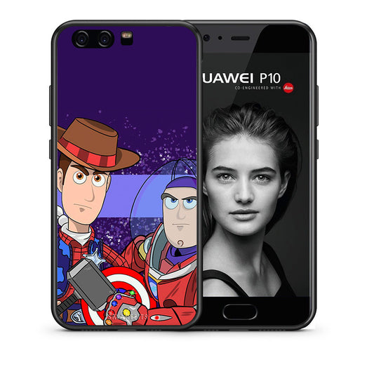 Θήκη Huawei P10 Lite Infinity Story από τη Smartfits με σχέδιο στο πίσω μέρος και μαύρο περίβλημα | Huawei P10 Lite Infinity Story case with colorful back and black bezels