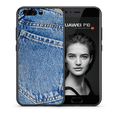 Θήκη Huawei P10 Jeans Pocket από τη Smartfits με σχέδιο στο πίσω μέρος και μαύρο περίβλημα | Huawei P10 Jeans Pocket case with colorful back and black bezels