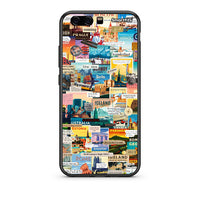 Thumbnail for huawei p10 Live To Travel θήκη από τη Smartfits με σχέδιο στο πίσω μέρος και μαύρο περίβλημα | Smartphone case with colorful back and black bezels by Smartfits