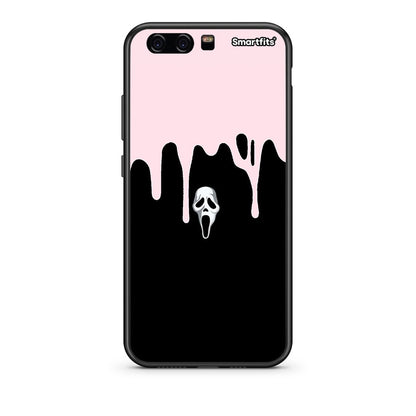 huawei p10 Melting Halloween Mask Θήκη από τη Smartfits με σχέδιο στο πίσω μέρος και μαύρο περίβλημα | Smartphone case with colorful back and black bezels by Smartfits
