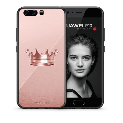 Θήκη Huawei P10 Lite Crown Minimal από τη Smartfits με σχέδιο στο πίσω μέρος και μαύρο περίβλημα | Huawei P10 Lite Crown Minimal case with colorful back and black bezels