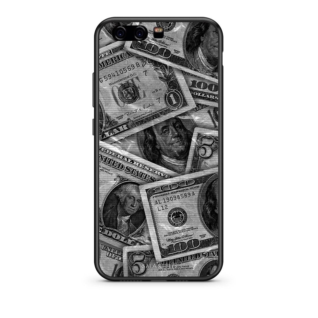 Huawei P10 Lite Money Dollars θήκη από τη Smartfits με σχέδιο στο πίσω μέρος και μαύρο περίβλημα | Smartphone case with colorful back and black bezels by Smartfits