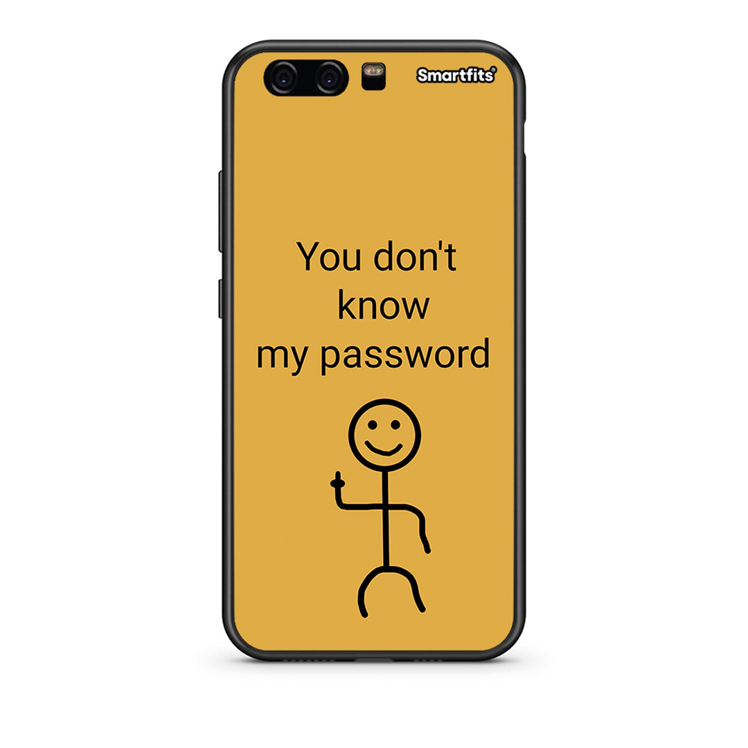 huawei p10 My Password Θήκη από τη Smartfits με σχέδιο στο πίσω μέρος και μαύρο περίβλημα | Smartphone case with colorful back and black bezels by Smartfits