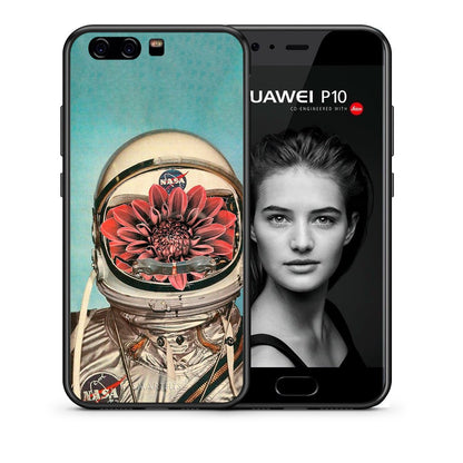 Θήκη Huawei P10 Nasa Bloom από τη Smartfits με σχέδιο στο πίσω μέρος και μαύρο περίβλημα | Huawei P10 Nasa Bloom case with colorful back and black bezels