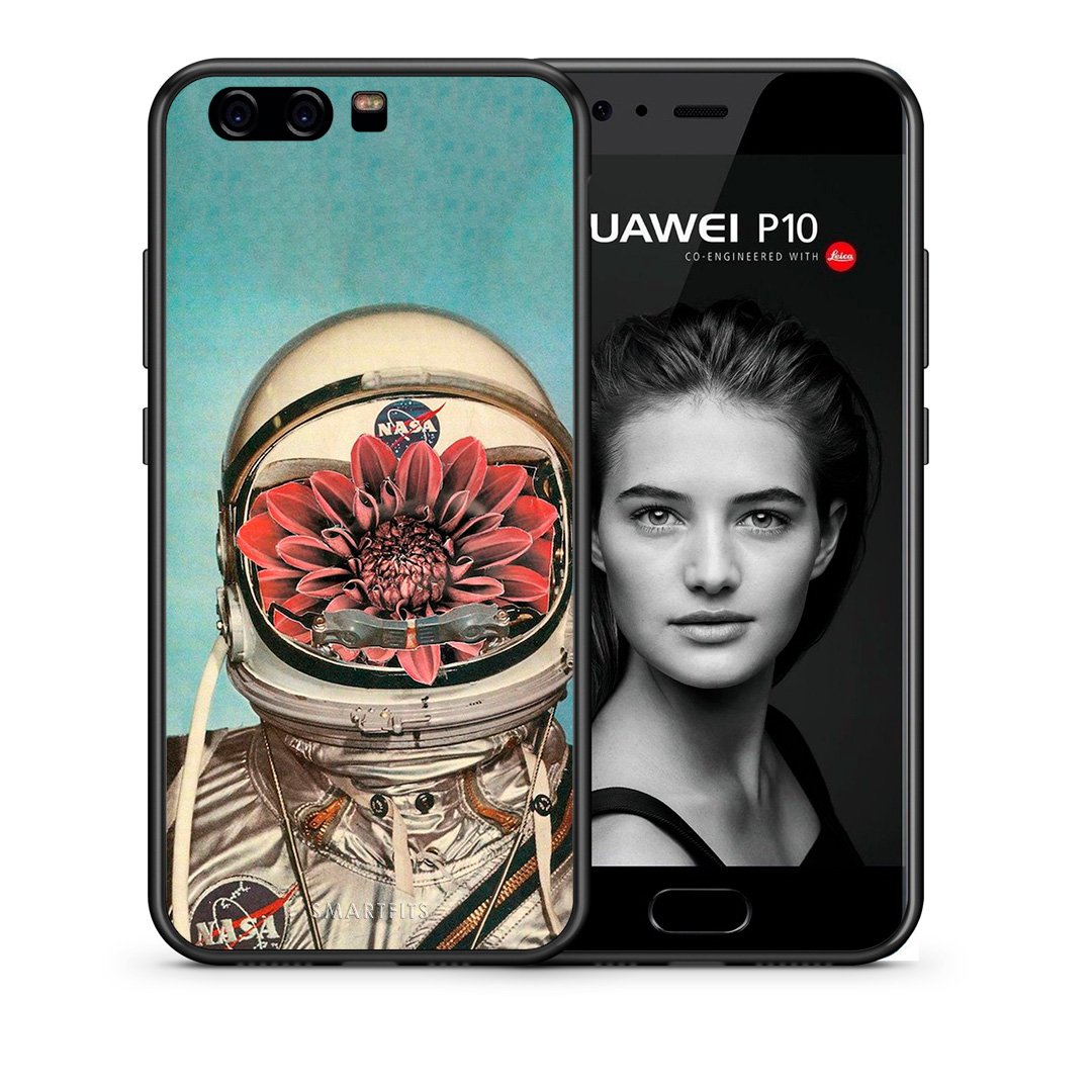 Θήκη Huawei P10 Nasa Bloom από τη Smartfits με σχέδιο στο πίσω μέρος και μαύρο περίβλημα | Huawei P10 Nasa Bloom case with colorful back and black bezels