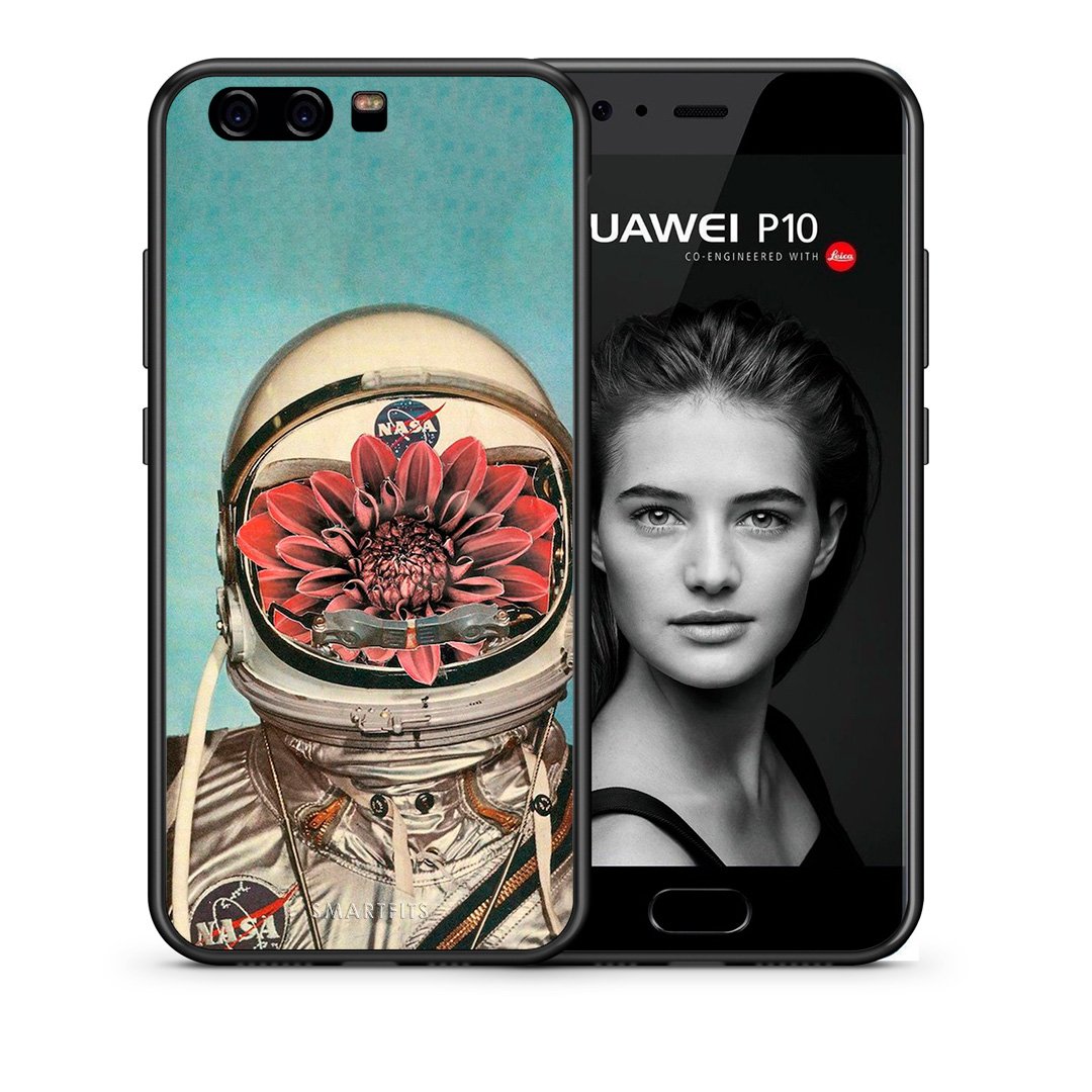 Θήκη Huawei P10 Lite Nasa Bloom από τη Smartfits με σχέδιο στο πίσω μέρος και μαύρο περίβλημα | Huawei P10 Lite Nasa Bloom case with colorful back and black bezels