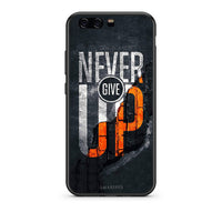 Thumbnail for huawei p10 Never Give Up Θήκη Αγίου Βαλεντίνου από τη Smartfits με σχέδιο στο πίσω μέρος και μαύρο περίβλημα | Smartphone case with colorful back and black bezels by Smartfits