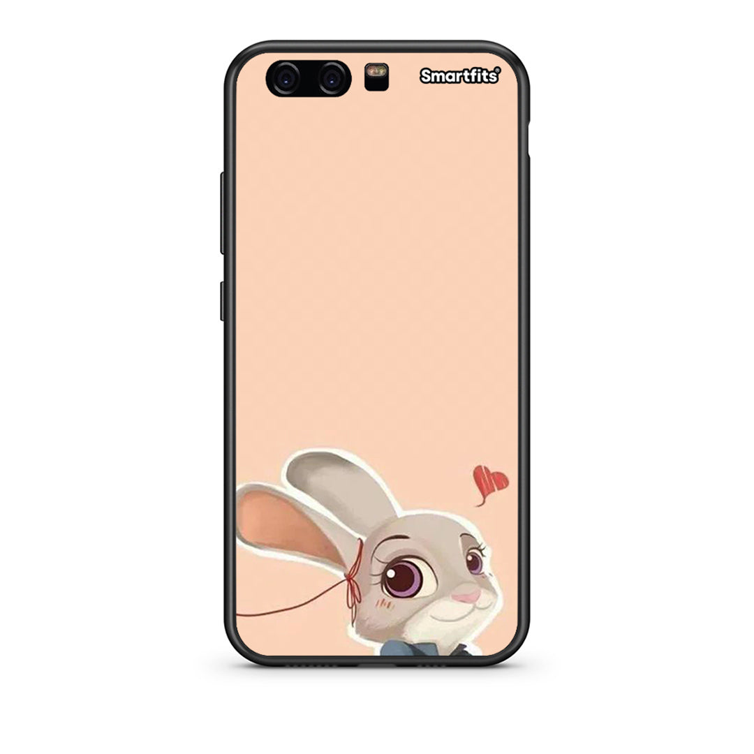 huawei p10 Nick Wilde And Judy Hopps Love 2 θήκη από τη Smartfits με σχέδιο στο πίσω μέρος και μαύρο περίβλημα | Smartphone case with colorful back and black bezels by Smartfits
