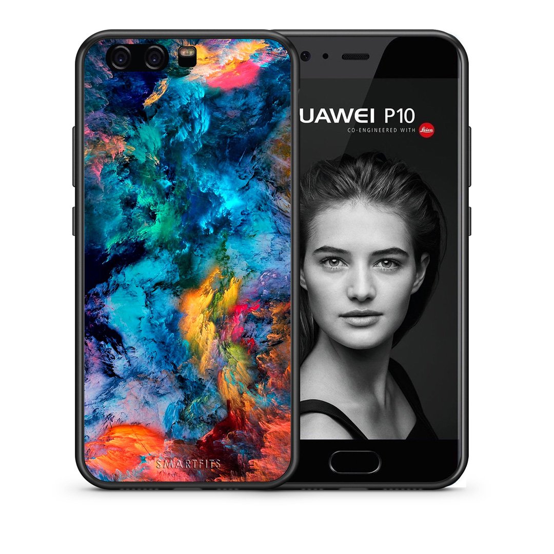Θήκη Huawei P10 Lite Crayola Paint από τη Smartfits με σχέδιο στο πίσω μέρος και μαύρο περίβλημα | Huawei P10 Lite Crayola Paint case with colorful back and black bezels