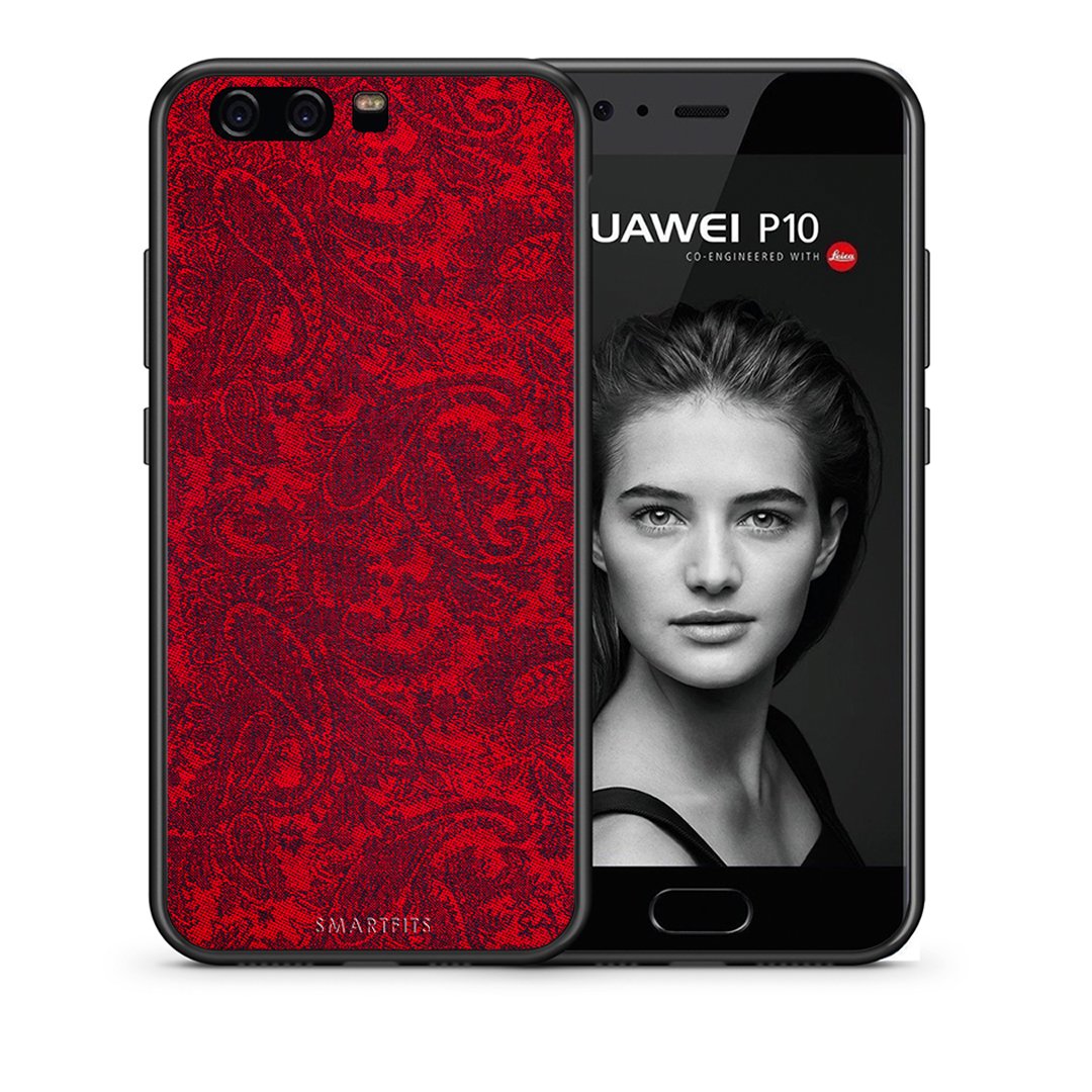 Θήκη Huawei P10 Paisley Cashmere από τη Smartfits με σχέδιο στο πίσω μέρος και μαύρο περίβλημα | Huawei P10 Paisley Cashmere case with colorful back and black bezels