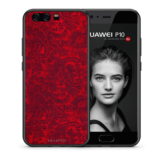 Θήκη Huawei P10 Paisley Cashmere από τη Smartfits με σχέδιο στο πίσω μέρος και μαύρο περίβλημα | Huawei P10 Paisley Cashmere case with colorful back and black bezels