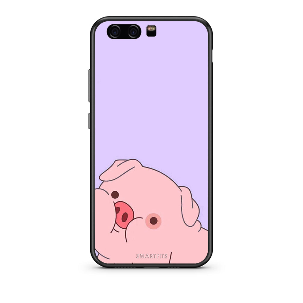huawei p10 Pig Love 2 Θήκη Αγίου Βαλεντίνου από τη Smartfits με σχέδιο στο πίσω μέρος και μαύρο περίβλημα | Smartphone case with colorful back and black bezels by Smartfits
