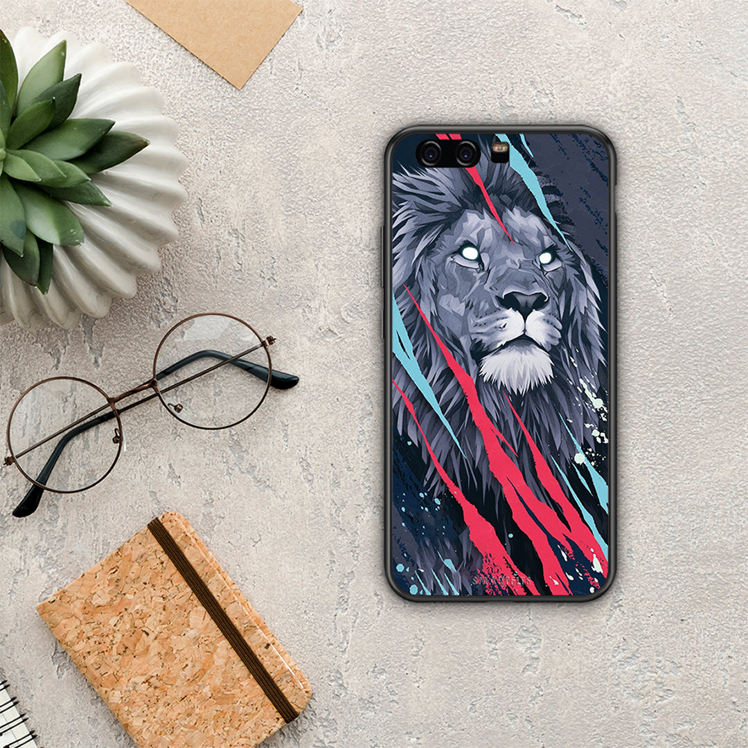 PopArt Lion Designer - Huawei P10 Lite θήκη