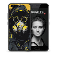 Thumbnail for Θήκη Huawei P10 Mask PopArt από τη Smartfits με σχέδιο στο πίσω μέρος και μαύρο περίβλημα | Huawei P10 Mask PopArt case with colorful back and black bezels