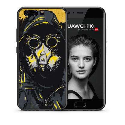 Θήκη Huawei P10 Lite Mask PopArt από τη Smartfits με σχέδιο στο πίσω μέρος και μαύρο περίβλημα | Huawei P10 Lite Mask PopArt case with colorful back and black bezels