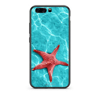 Thumbnail for Huawei P10 Lite Red Starfish Θήκη από τη Smartfits με σχέδιο στο πίσω μέρος και μαύρο περίβλημα | Smartphone case with colorful back and black bezels by Smartfits