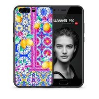 Thumbnail for Θήκη Huawei P10 Lite Retro Spring από τη Smartfits με σχέδιο στο πίσω μέρος και μαύρο περίβλημα | Huawei P10 Lite Retro Spring case with colorful back and black bezels