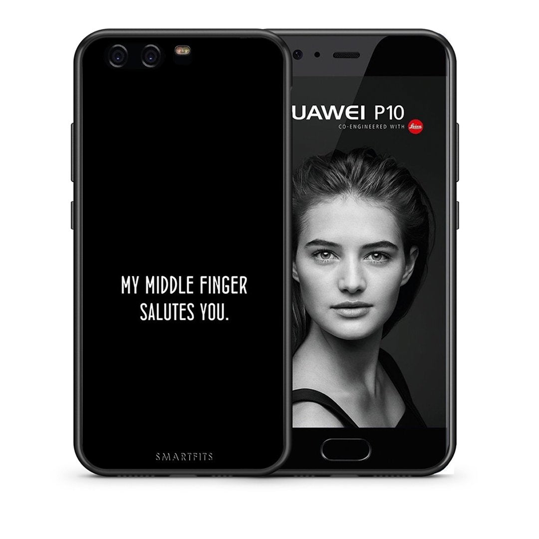 Θήκη Huawei P10 Salute από τη Smartfits με σχέδιο στο πίσω μέρος και μαύρο περίβλημα | Huawei P10 Salute case with colorful back and black bezels