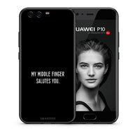 Thumbnail for Θήκη Huawei P10 Salute από τη Smartfits με σχέδιο στο πίσω μέρος και μαύρο περίβλημα | Huawei P10 Salute case with colorful back and black bezels
