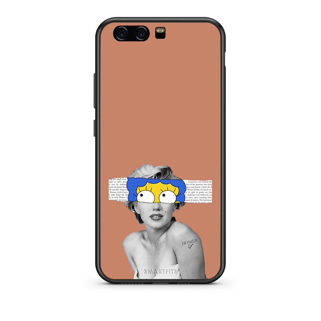 Huawei P10 Lite Sim Merilyn θήκη από τη Smartfits με σχέδιο στο πίσω μέρος και μαύρο περίβλημα | Smartphone case with colorful back and black bezels by Smartfits